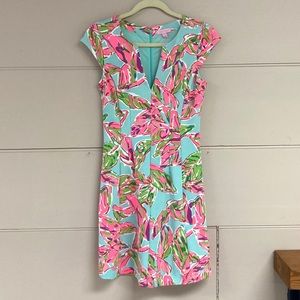 Lilly Pulitzer Pink and Green Floral Dress